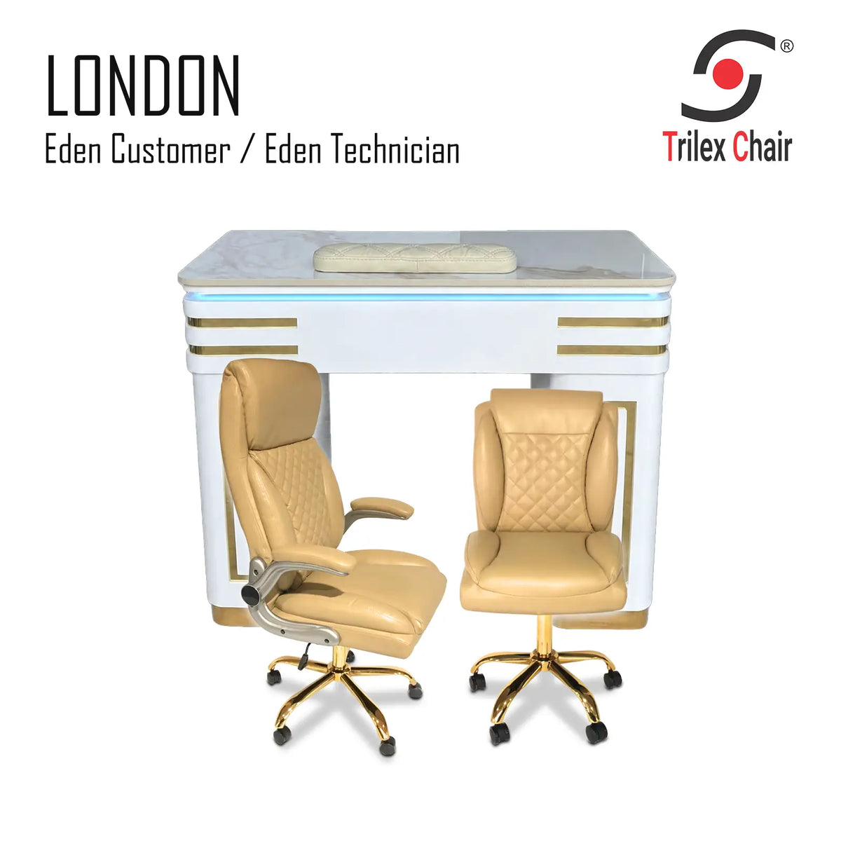London Table & Combo Eden Cream