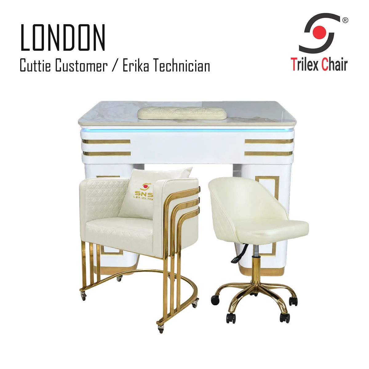 London Table & Cuttie - Erika Ivory