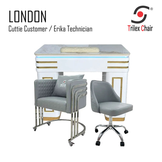 London Table & Cuttie - Erika Silver