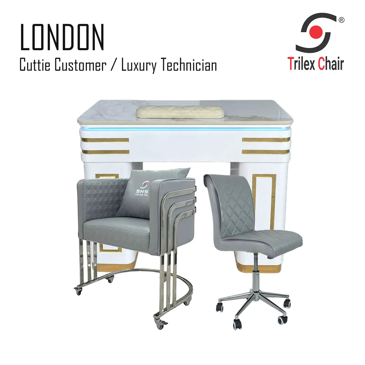 London Table & Cuttie - Luxury Silver
