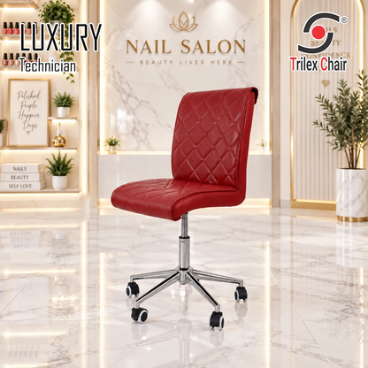 Luxury Technician Chair Burgundy