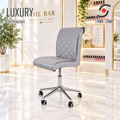 Luxury Technician Chair  Silver