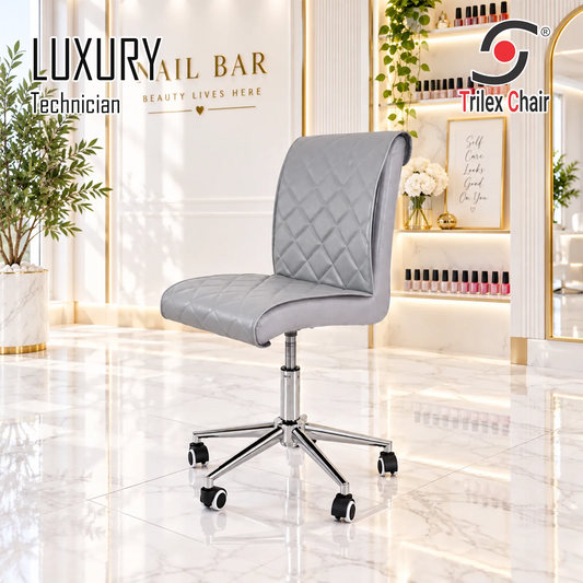 Luxury Technician Chair  Silver