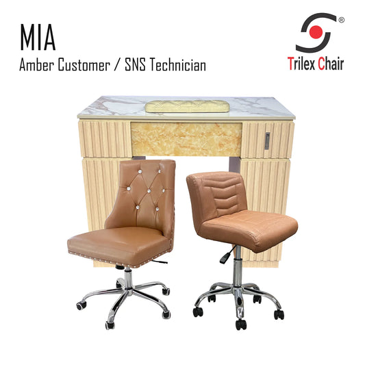 Mia Table - Amber SNS Cappu