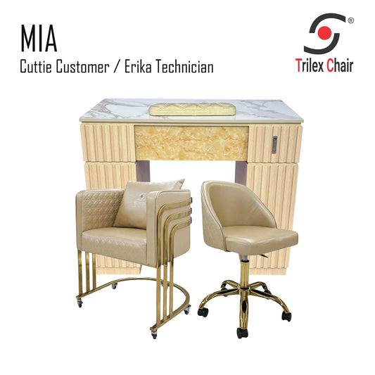 Mia Table - Cuttie Erika Gold