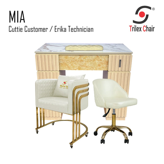 Mia Table - Cuttie Erika Ivory