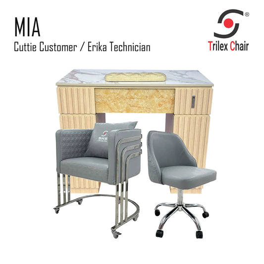 Mia Table - Cuttie Erika Silver