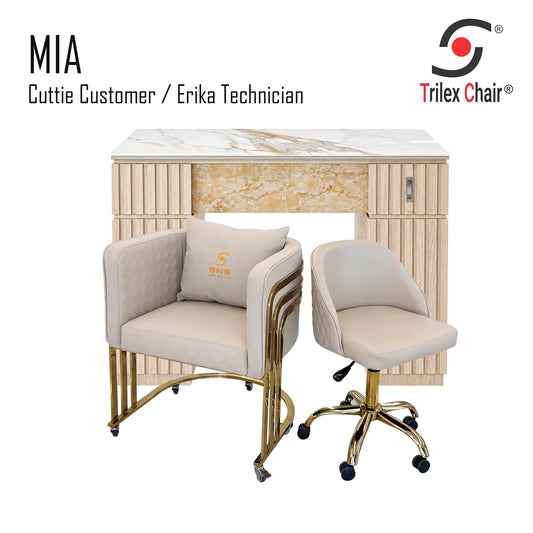 Mia Table - Cuttie Erika Taupe