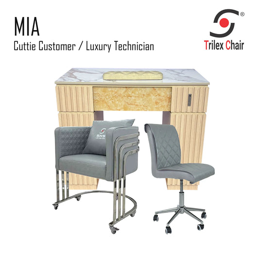 Mia Table - Cuttie Luxury Silver