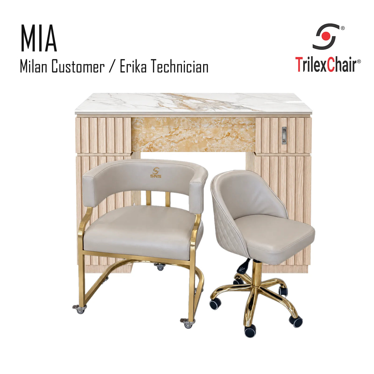 Mia Table - Milan Erika Taupe