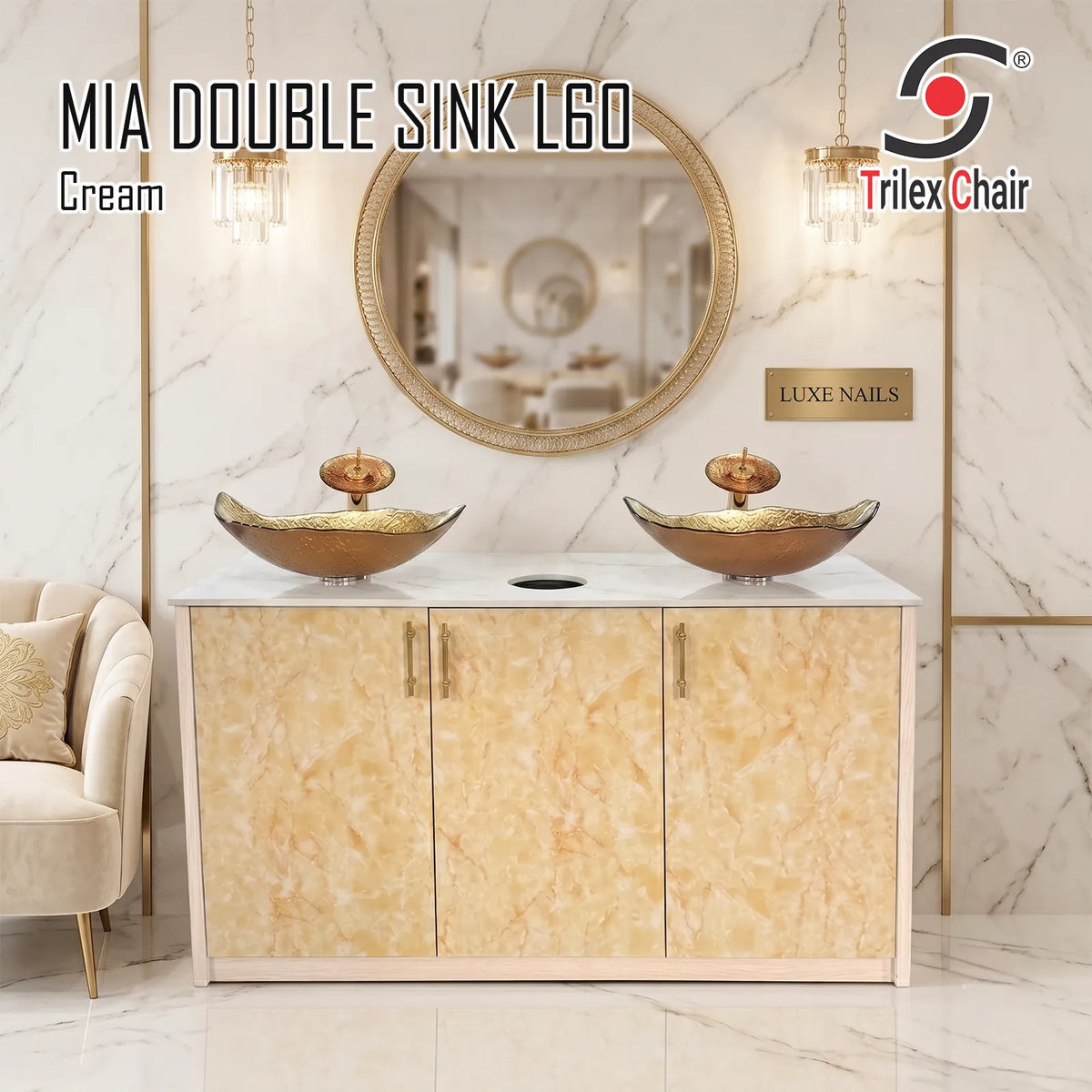 Mia Double Sink L60