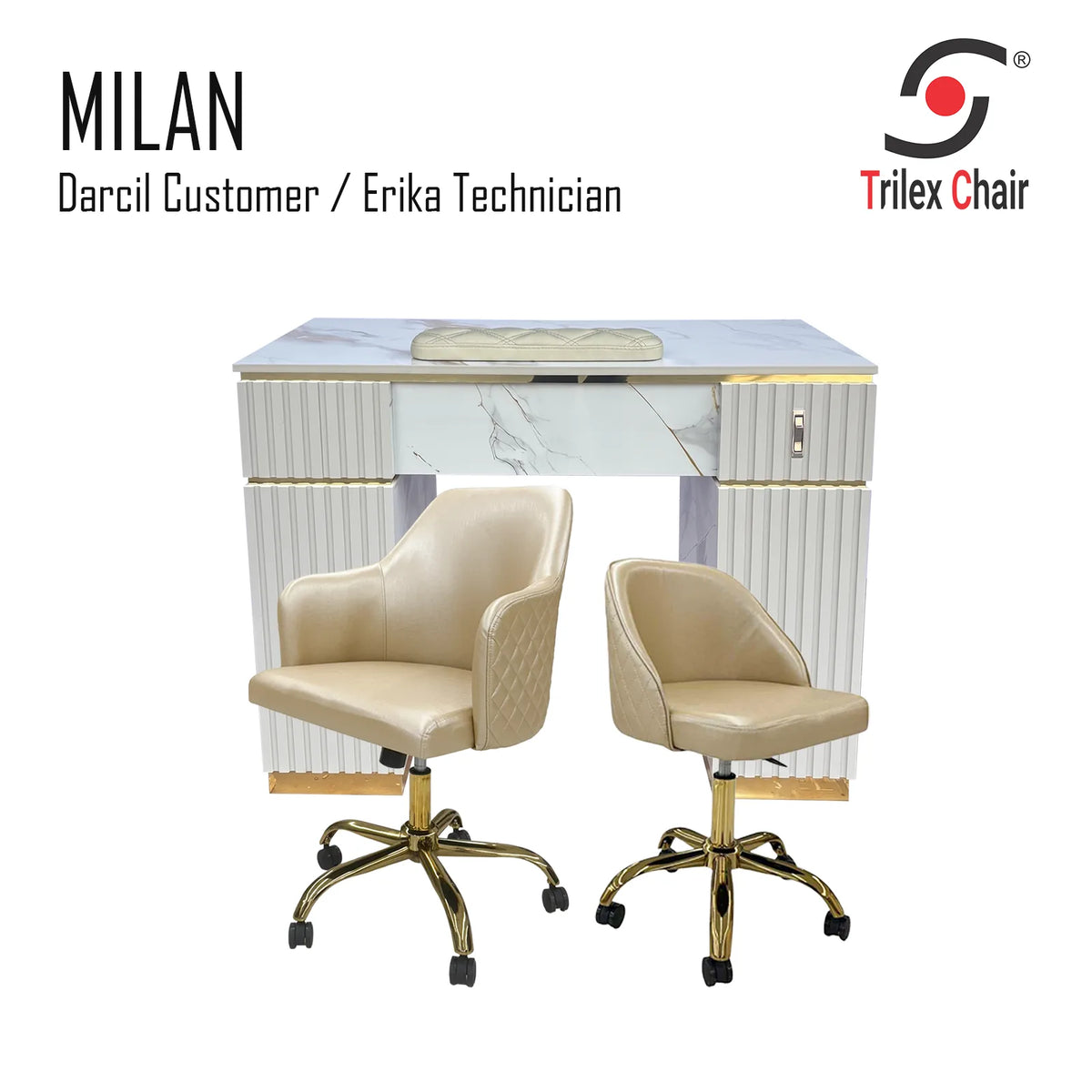 Milan Table - Darci Erika Gold