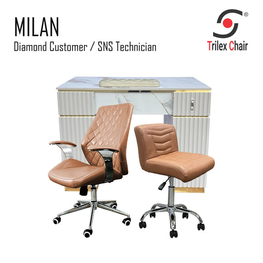 Milan Table - Diamond SNS Cappu