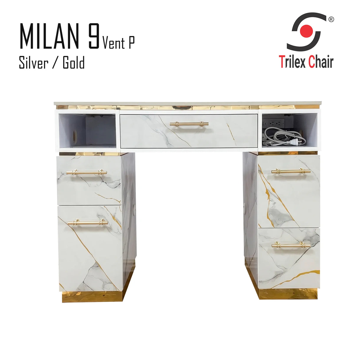 Milan 9 Single Table Vent Pipe