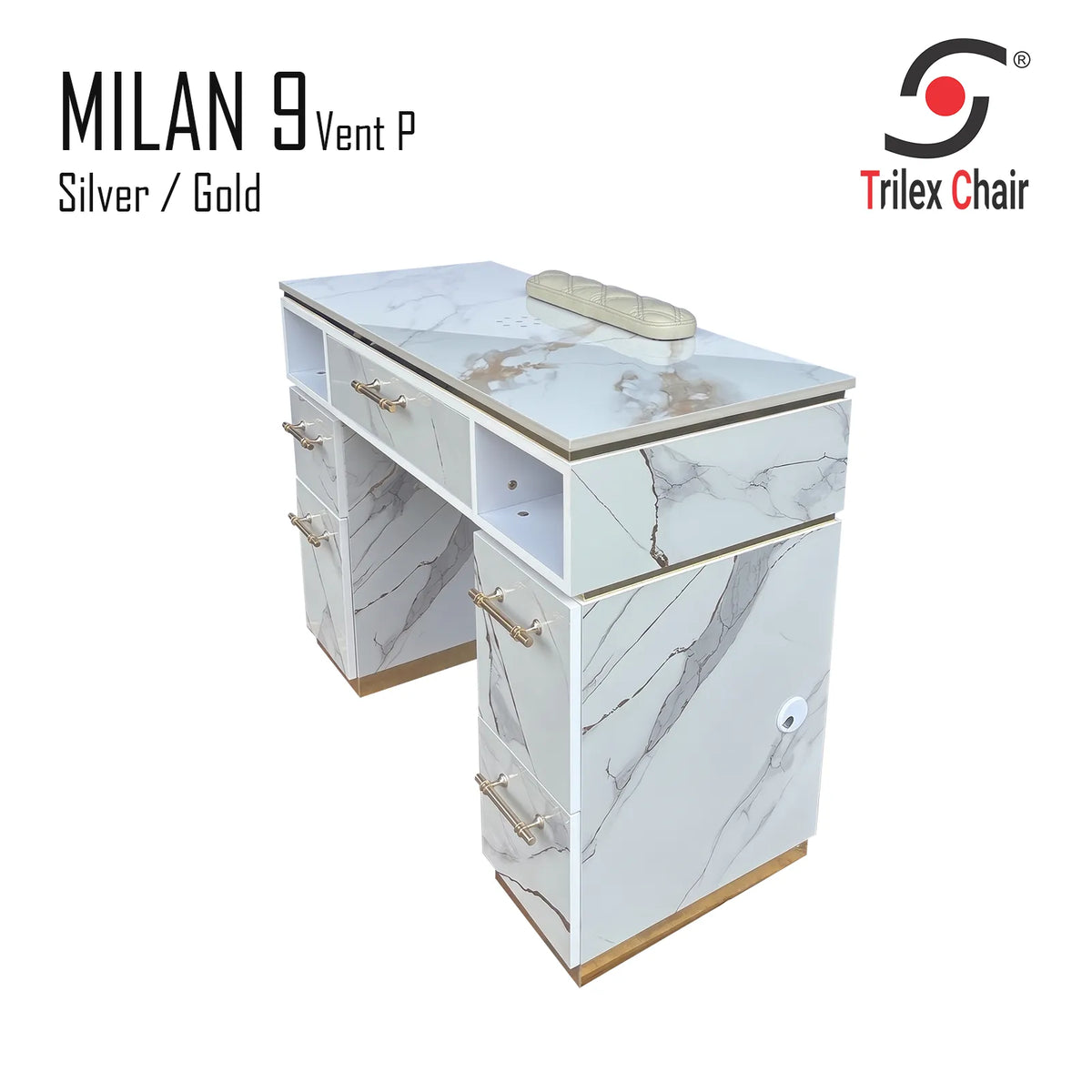 Milan 9 Single Table Vent Pipe