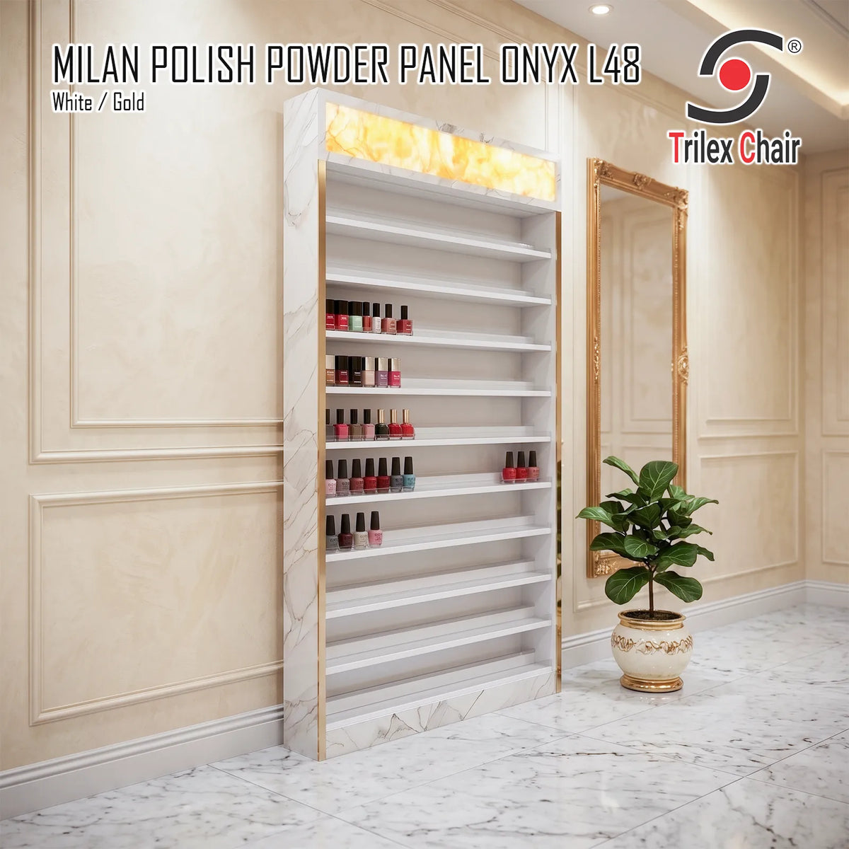 Milan Polish Powder Panel Onyx 48