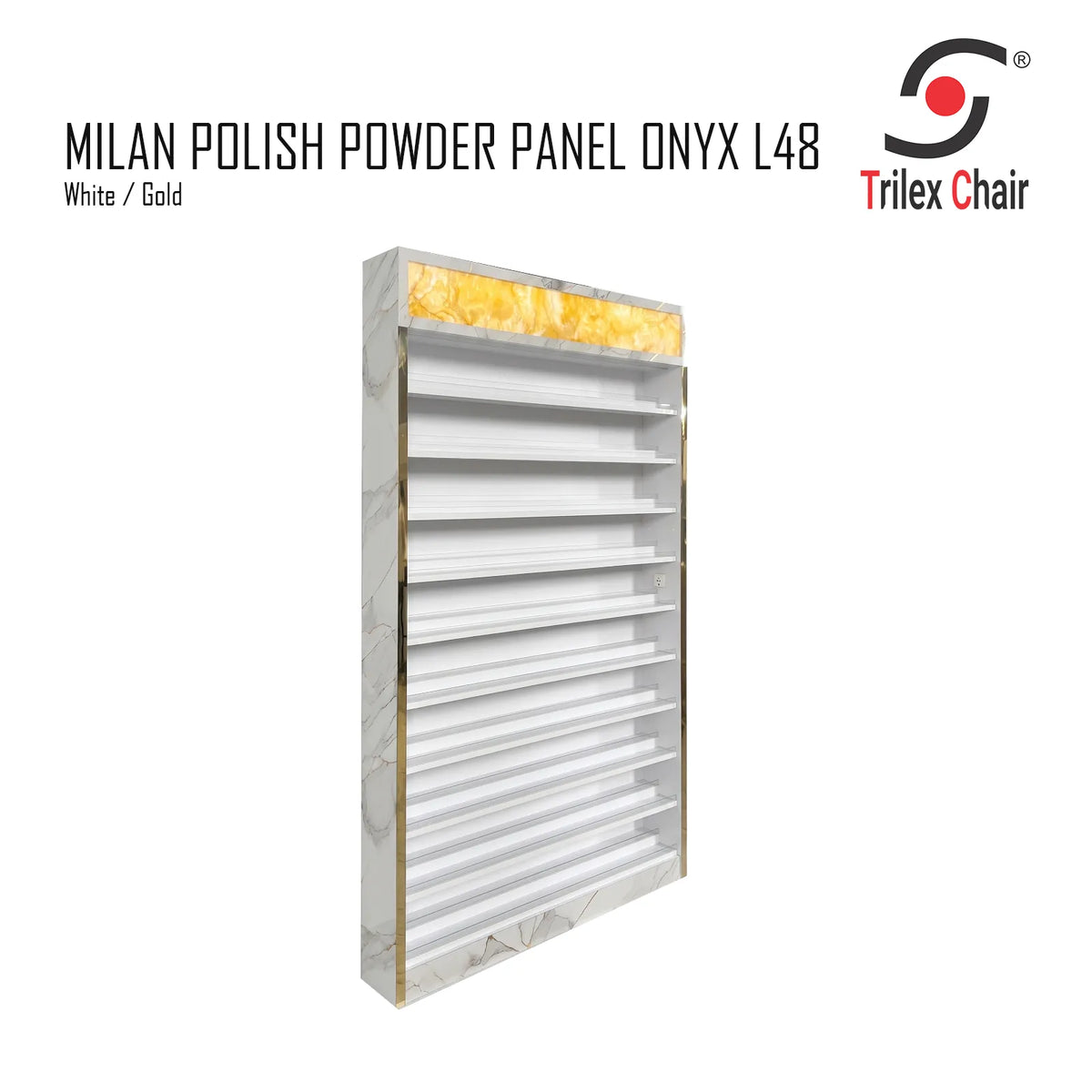 Milan Polish Powder Panel Onyx 48