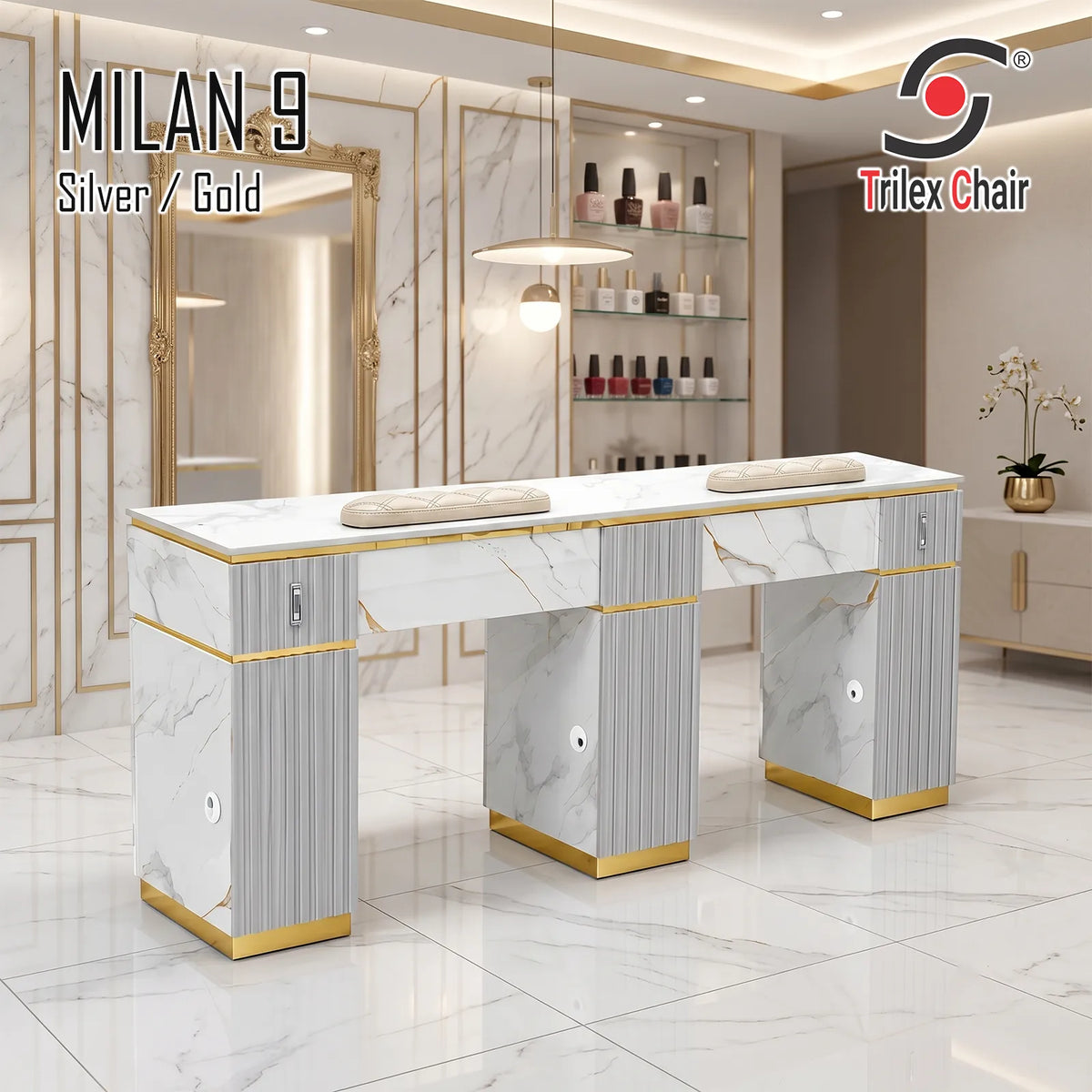 Milan 9 Double Table 3 in 1