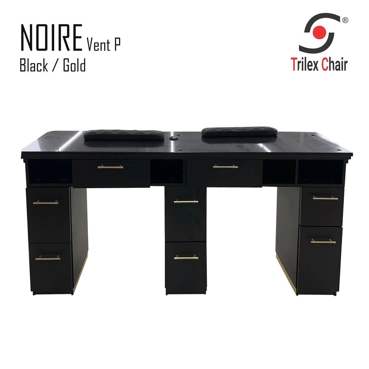 Noire Double Table Vent