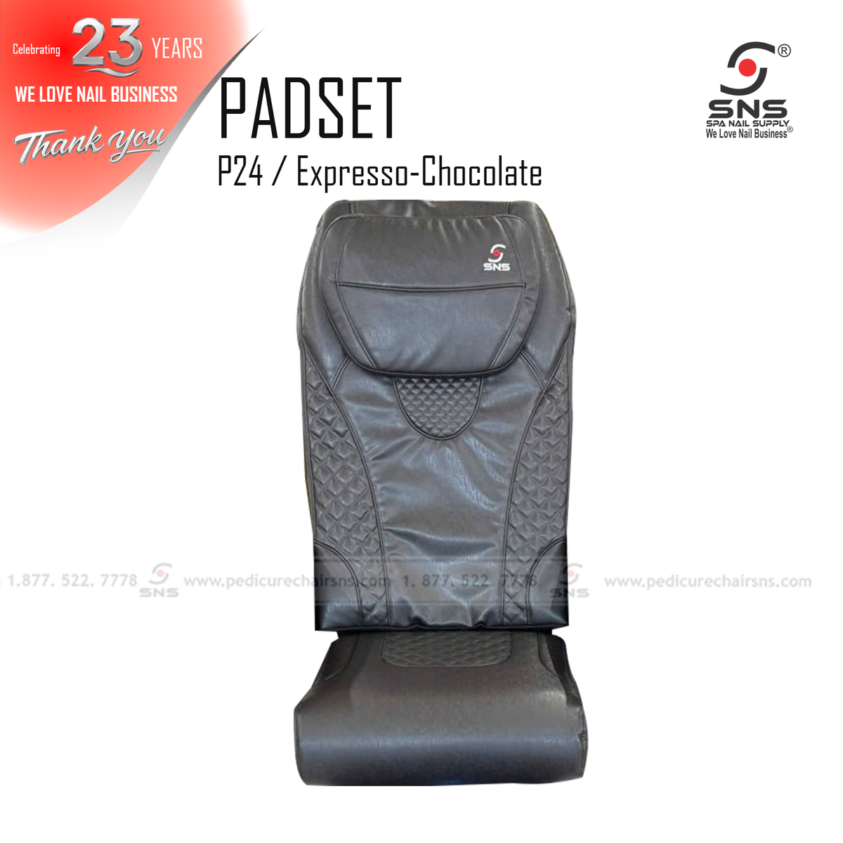 Padset 24 Expresso/Chocolate Velcro