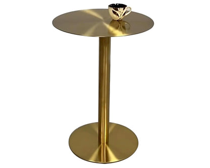 Round Side Table Gold tray
