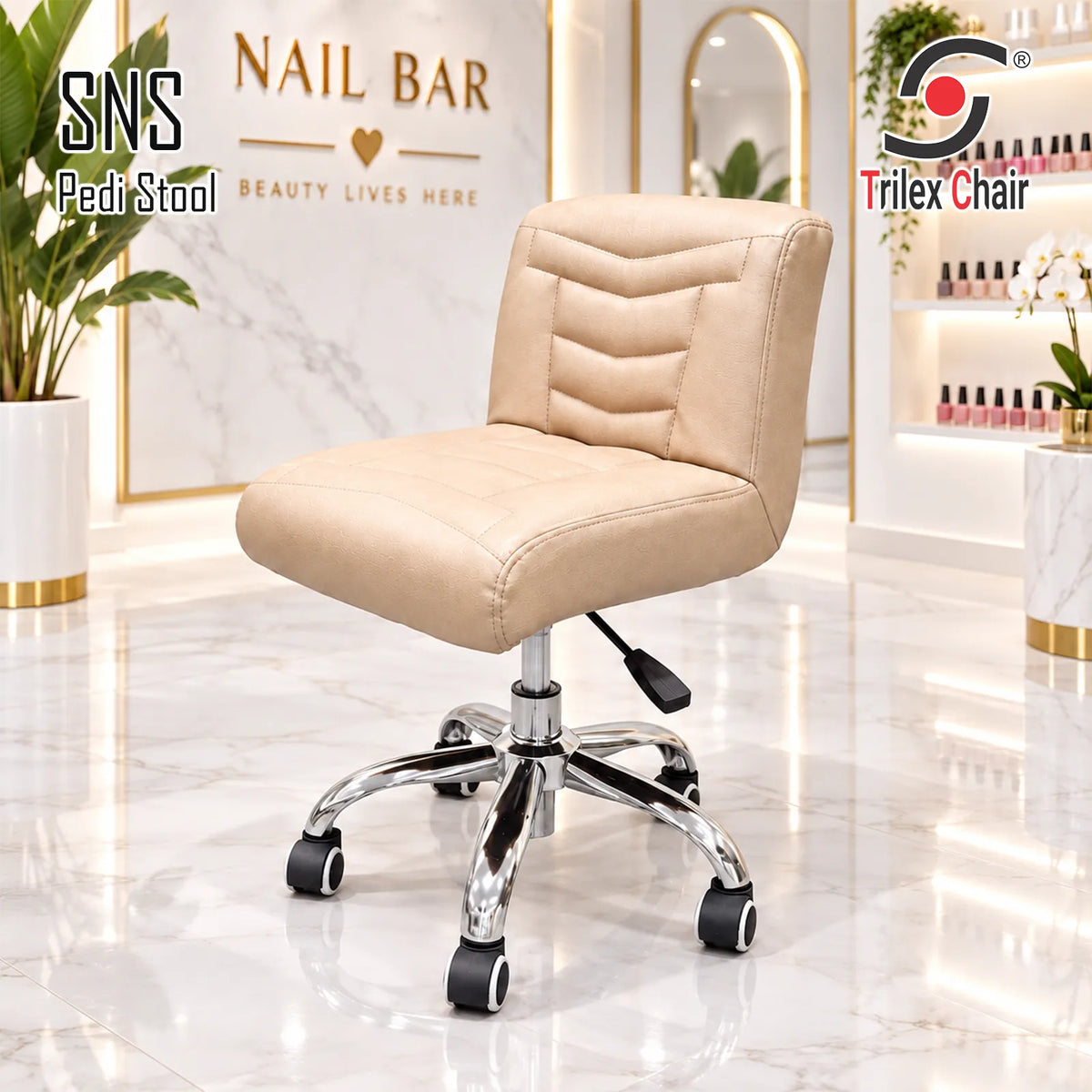 SNS 1 STOOL Low Back Cashmere