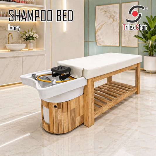 Shampoo Bed Ivory no stool