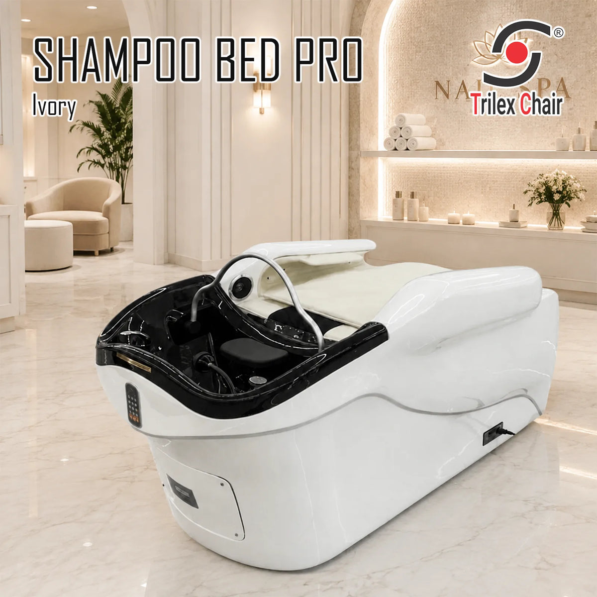 Shampoo Bed Pro Ivory no stool