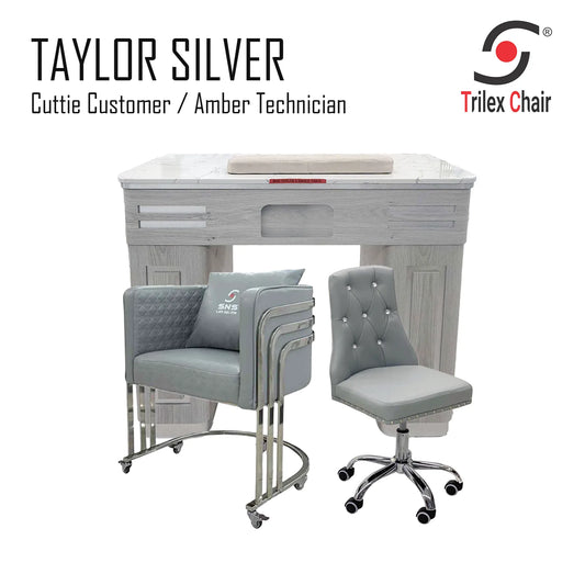 TAYLOR Table Cuttie-Amber Silver