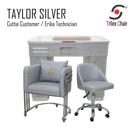 TAYLOR Table Cuttie-Erika Frosted Silver
