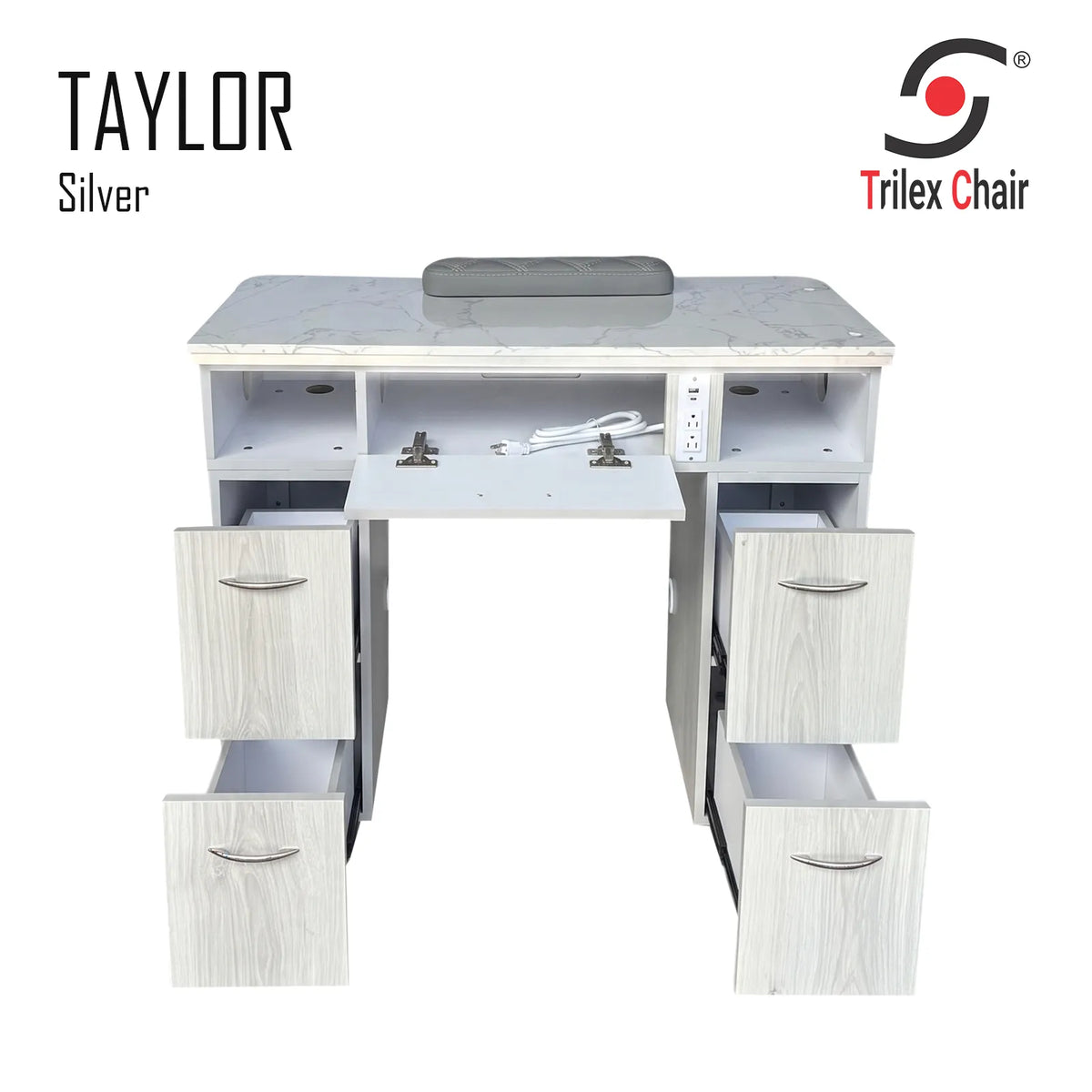 Taylor 5 single table 3 in 1 - Silver