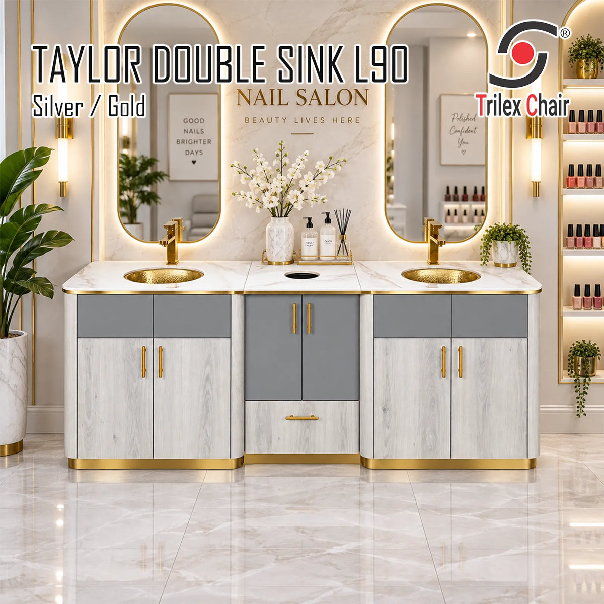 Taylor Double Sink L90