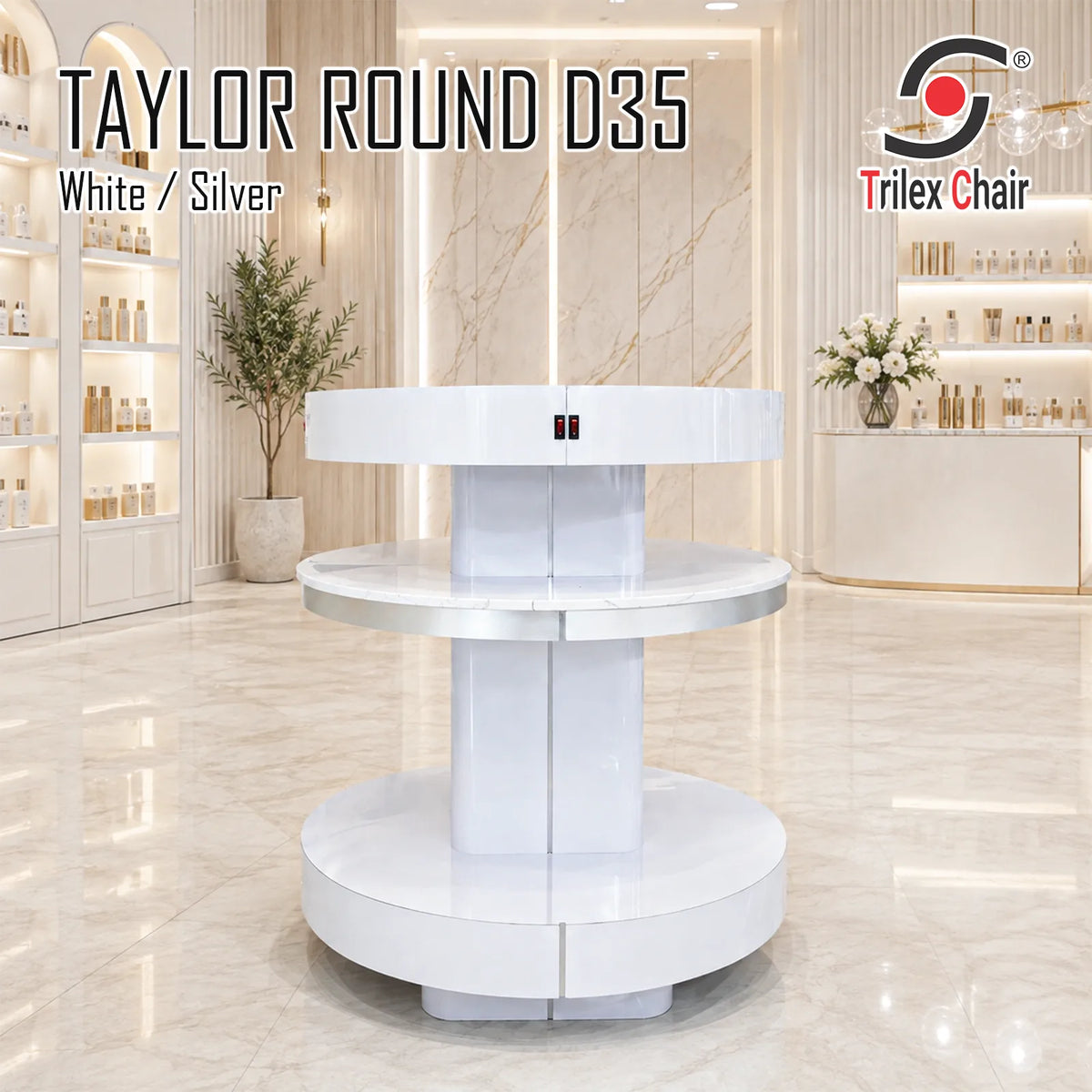 Taylor White Round Dryer D35