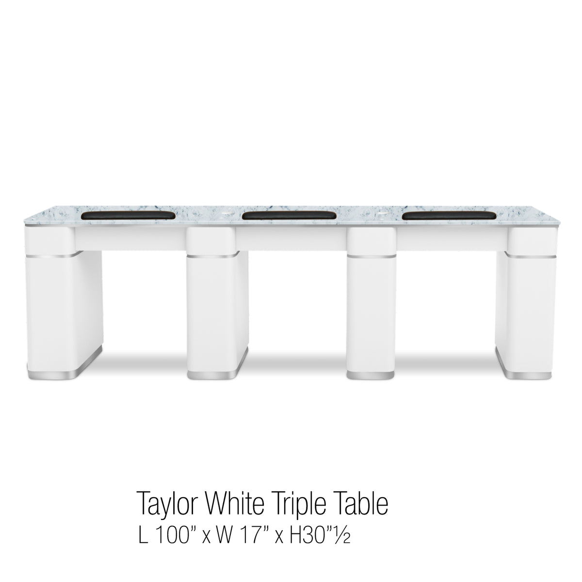 Taylor White Triple Table