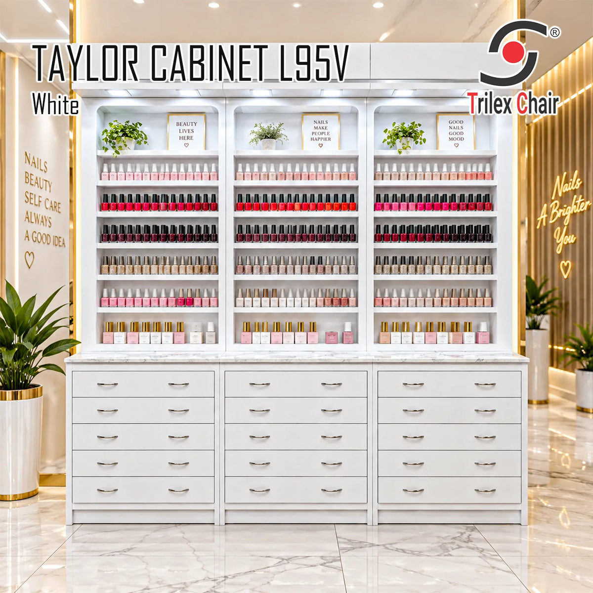 Taylor White Cabinet 95V
