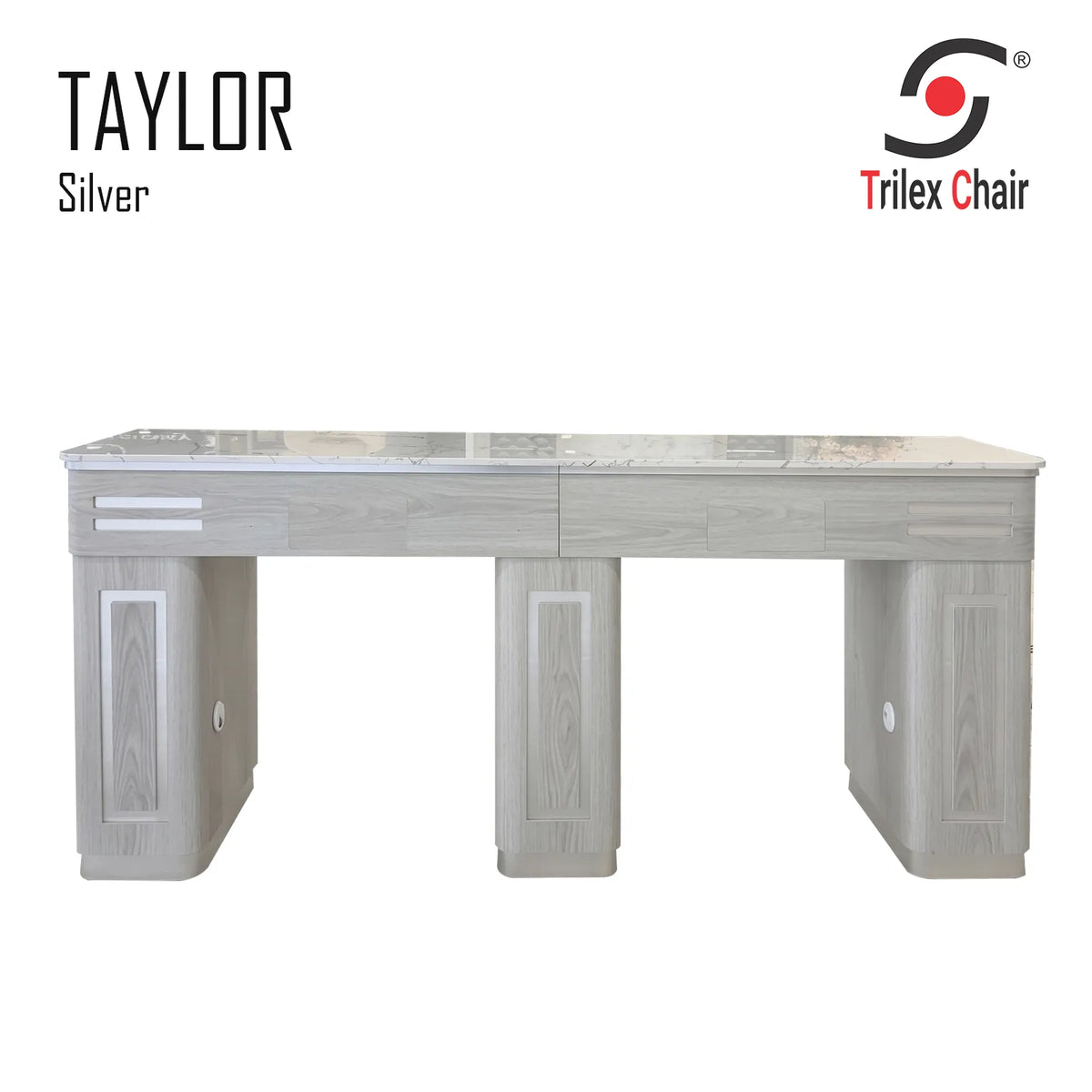 Taylor Silver Double Table