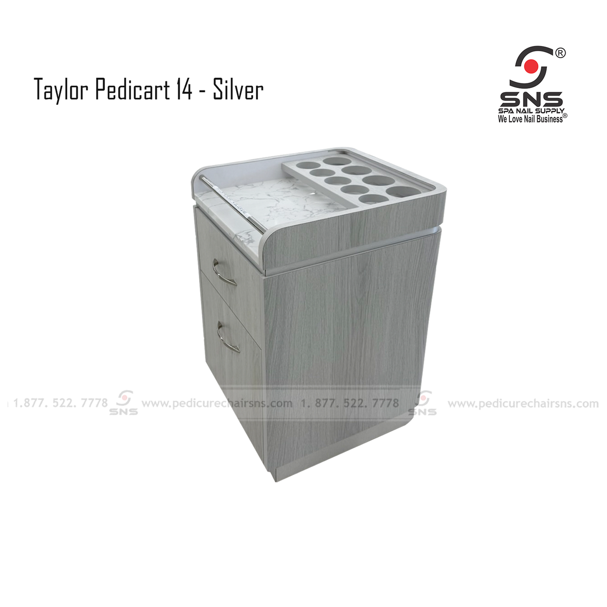 Taylor Pedicart 14 - Silver