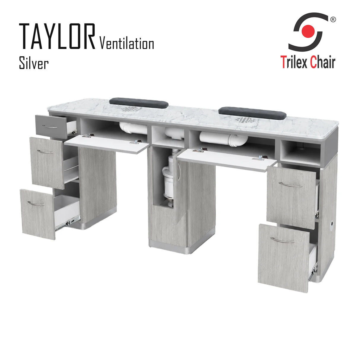 Taylor Silver Double Table Ventilation