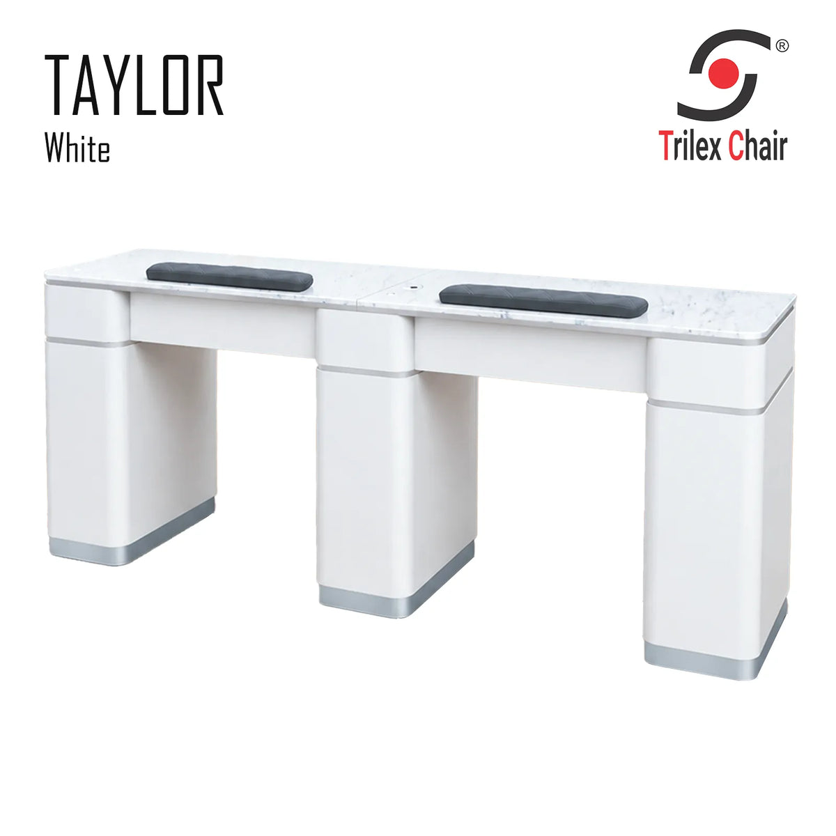 Taylor White Table Double