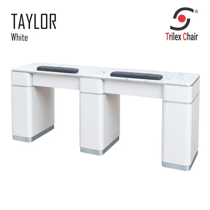 Taylor White Table Double
