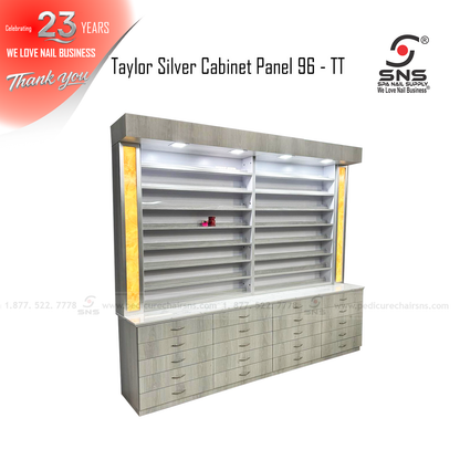 Taylor silver cabinet panel 96 - TT