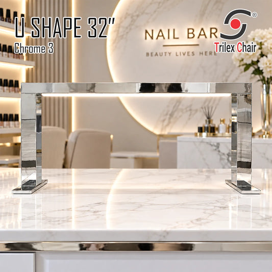 U-shape Chrome Nail Lamp 32'