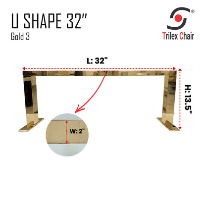 U-shape Gold Nail Lamp 32' - Color Change