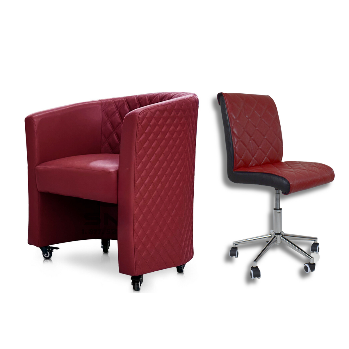 Combo Elegant 5 Customer & Luxury Technician Chair