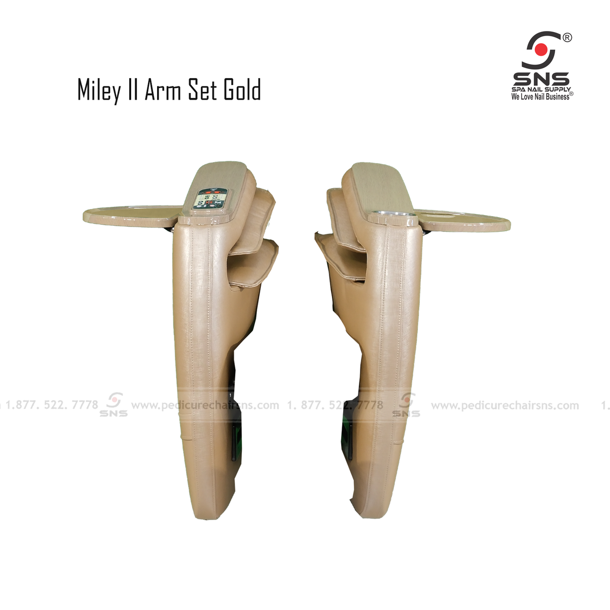MILEY II ARMREST GOLD (G510B-001 LP276)
