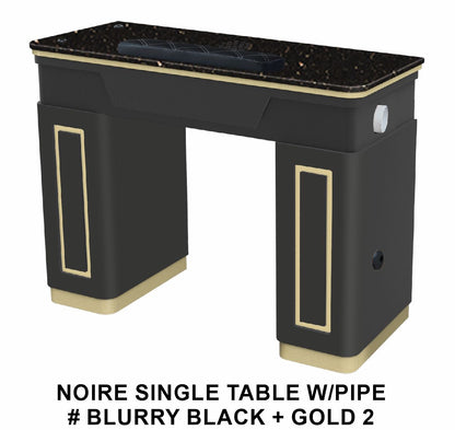 Noire Single Table Vent - Black/Gold